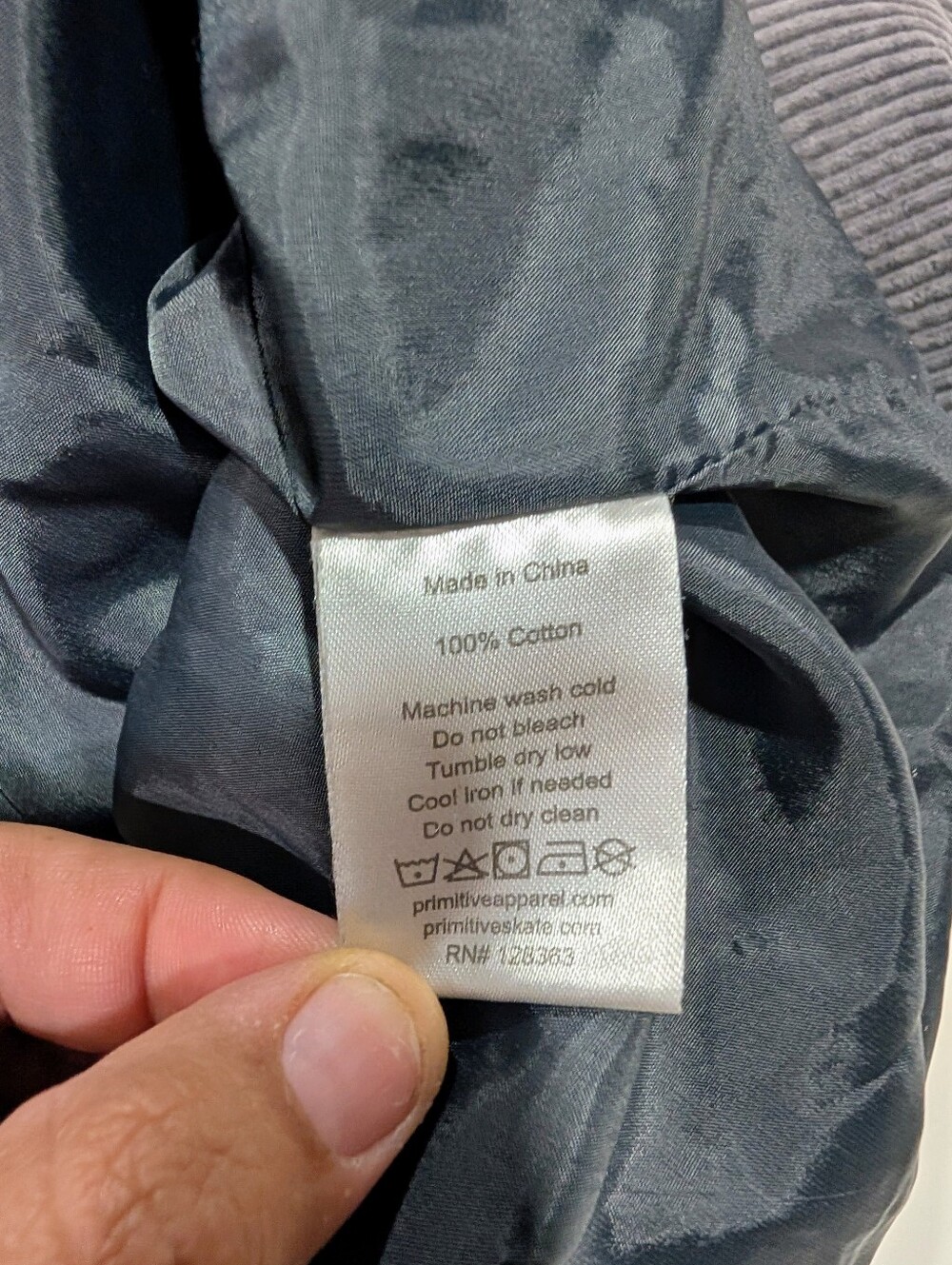 Primitive Skateboarding Gray Corduroy Workwear Jacket Men’s M - Picture 6 of 8